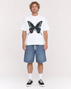 Mockup Boxy Heavyweight Tee White male full-body 28