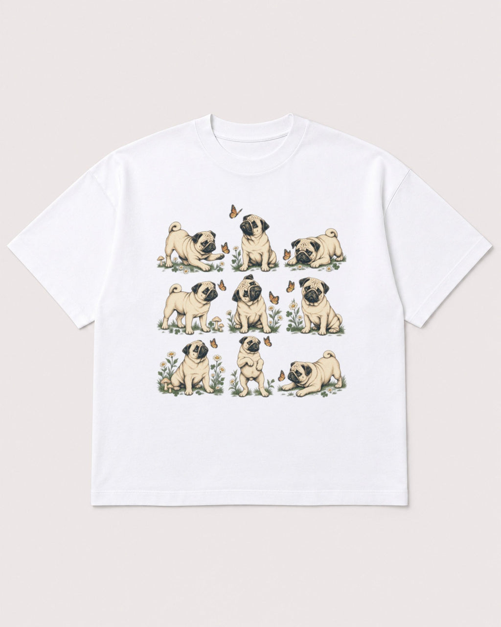 Mockup Boxy Heavyweight Tee White product