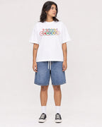 Mockup Boxy Heavyweight Tee White female full-body 36