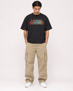 Mockup Boxy Heavyweight Tee Black male full-body 36