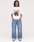 Mockup Boxy Heavyweight Tee White female full-body 15