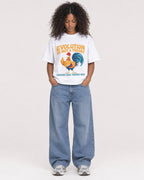 Mockup Boxy Heavyweight Tee White female full-body 05