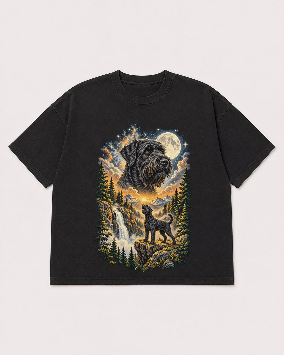 Mockup Boxy Heavyweight Tee Black product