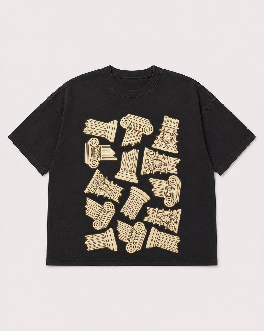 Mockup Boxy Heavyweight Tee Black product