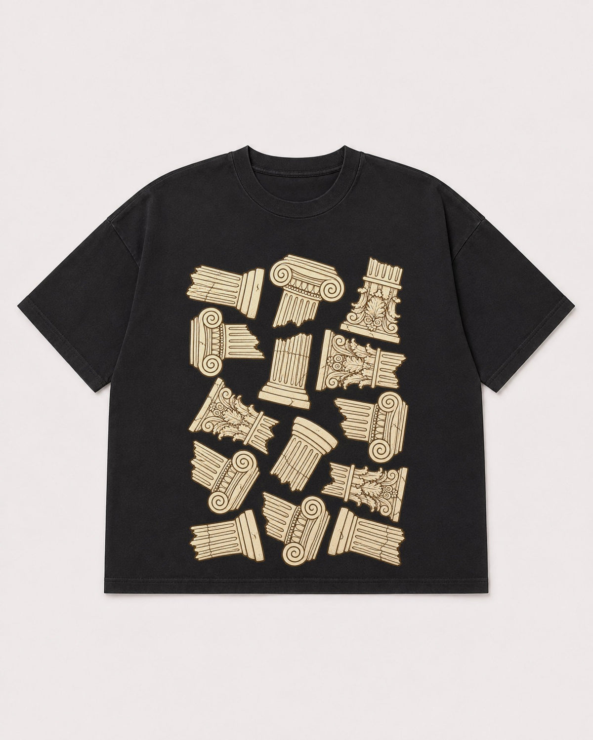 Mockup Boxy Heavyweight Tee Black product
