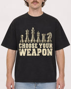 Mockup Boxy Heavyweight Tee Black male close-up 09