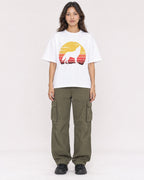 Mockup Boxy Heavyweight Tee White female full-body 02