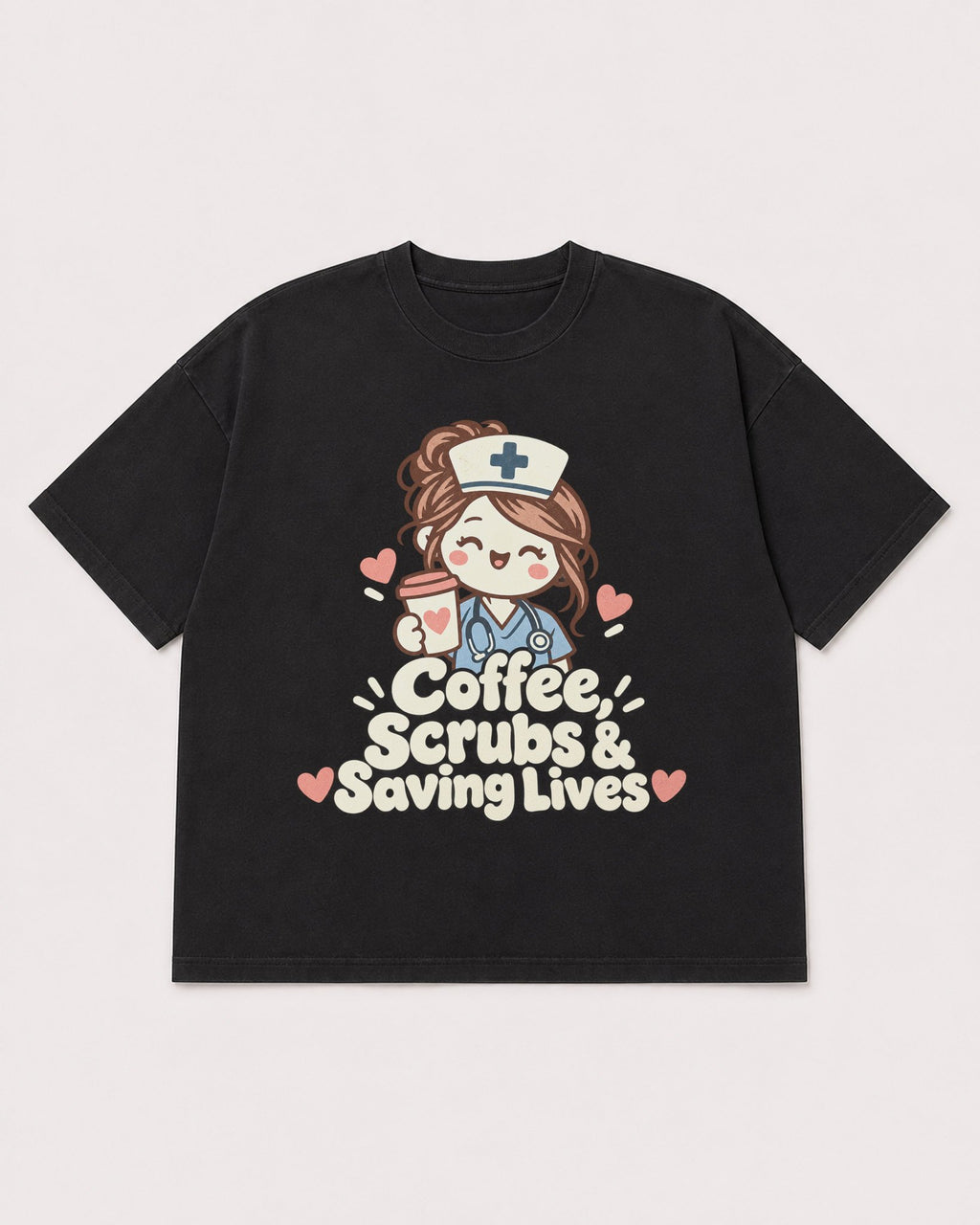 Mockup Boxy Heavyweight Tee Black product