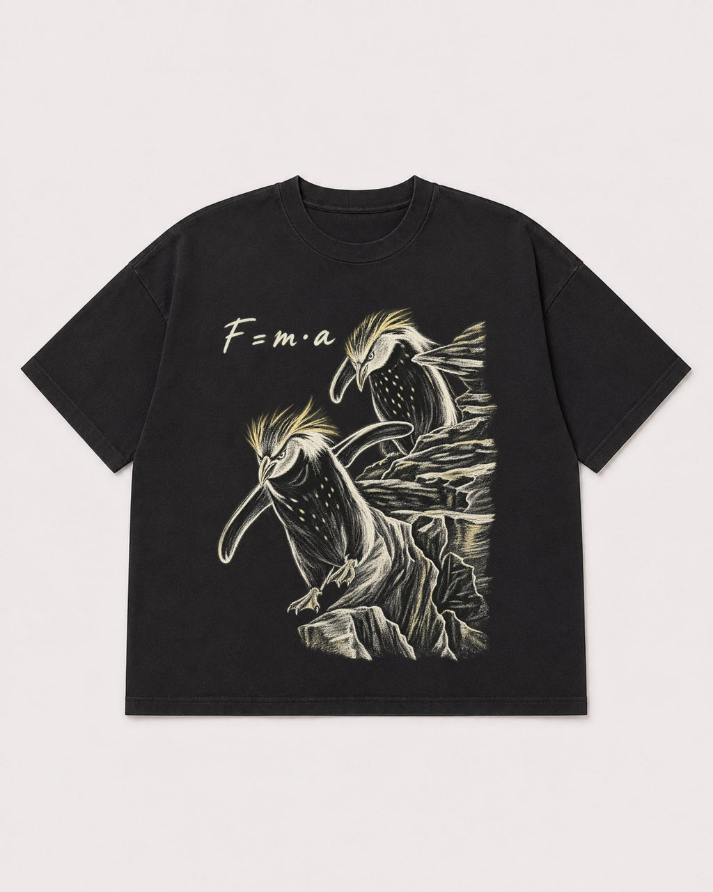 Mockup Boxy Heavyweight Tee Black product