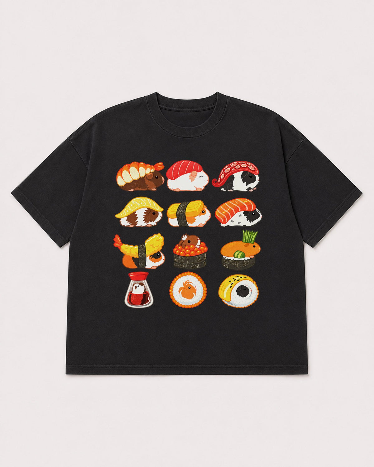 Mockup Boxy Heavyweight Tee Black product