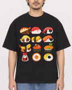 Mockup Boxy Heavyweight Tee Black male close-up 02
