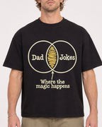 Mockup Boxy Heavyweight Tee Black male close-up 28