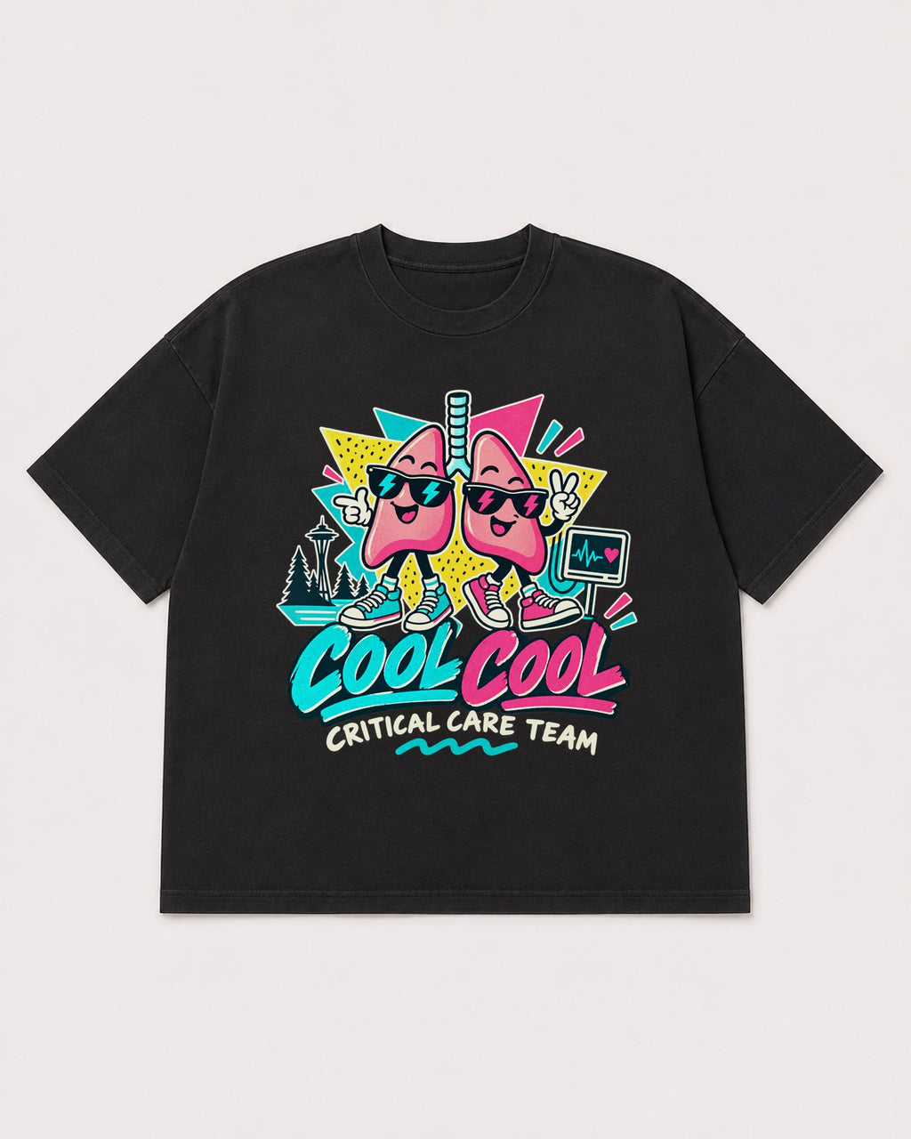 Mockup Boxy Heavyweight Tee Black product