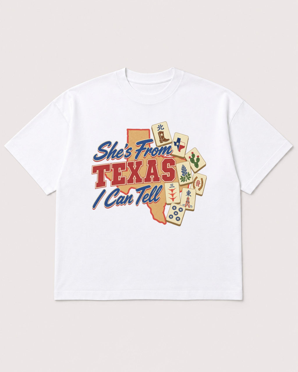 Mockup Boxy Heavyweight Tee White product