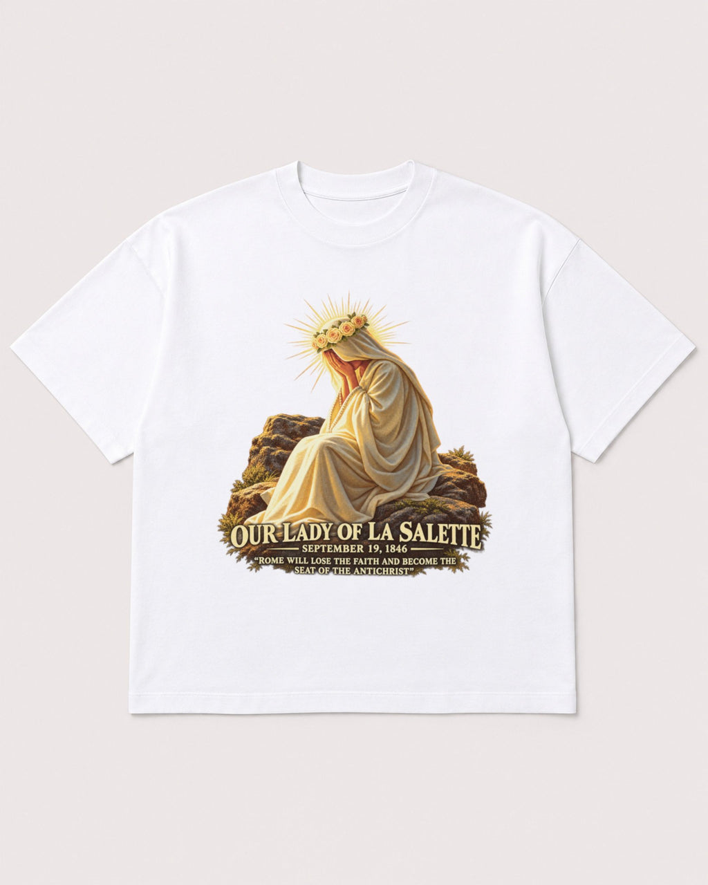 Mockup Boxy Heavyweight Tee White product