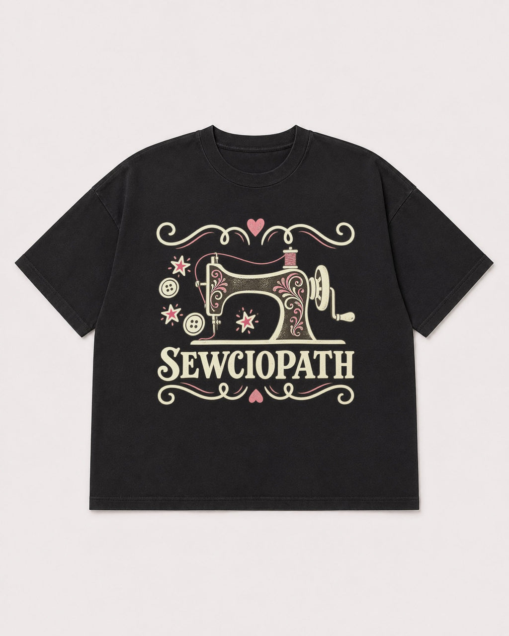 Mockup Boxy Heavyweight Tee Black product
