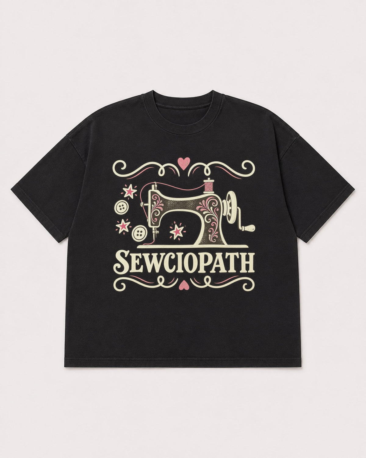 Mockup Boxy Heavyweight Tee Black product
