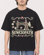 Mockup Boxy Heavyweight Tee Black male close-up 03
