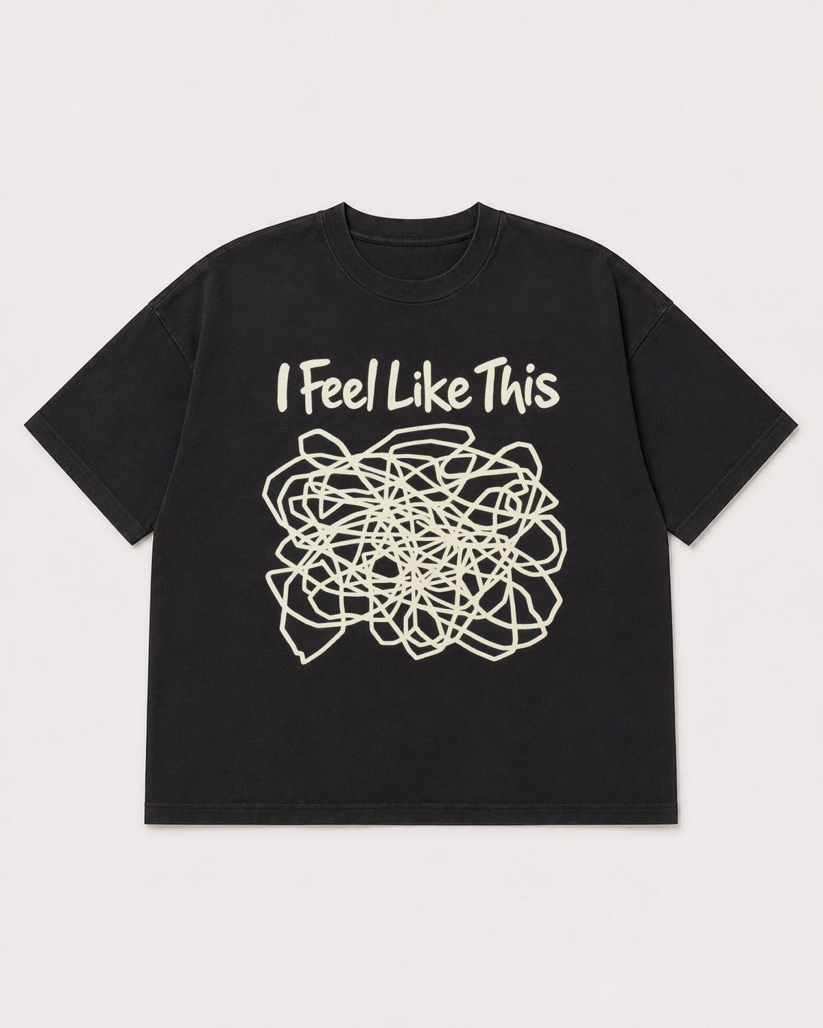 Mockup Boxy Heavyweight Tee Black product