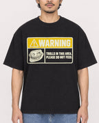 Mockup Boxy Heavyweight Tee Black male close-up 02
