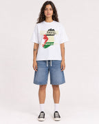 Mockup Boxy Heavyweight Tee White female full-body 06