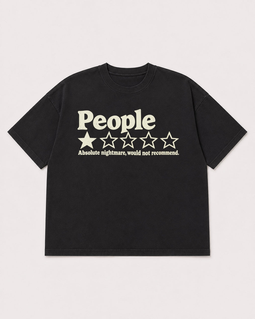 Mockup Boxy Heavyweight Tee Black product