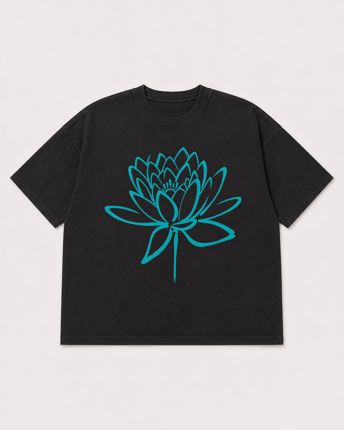 Mockup Boxy Heavyweight Tee Black product