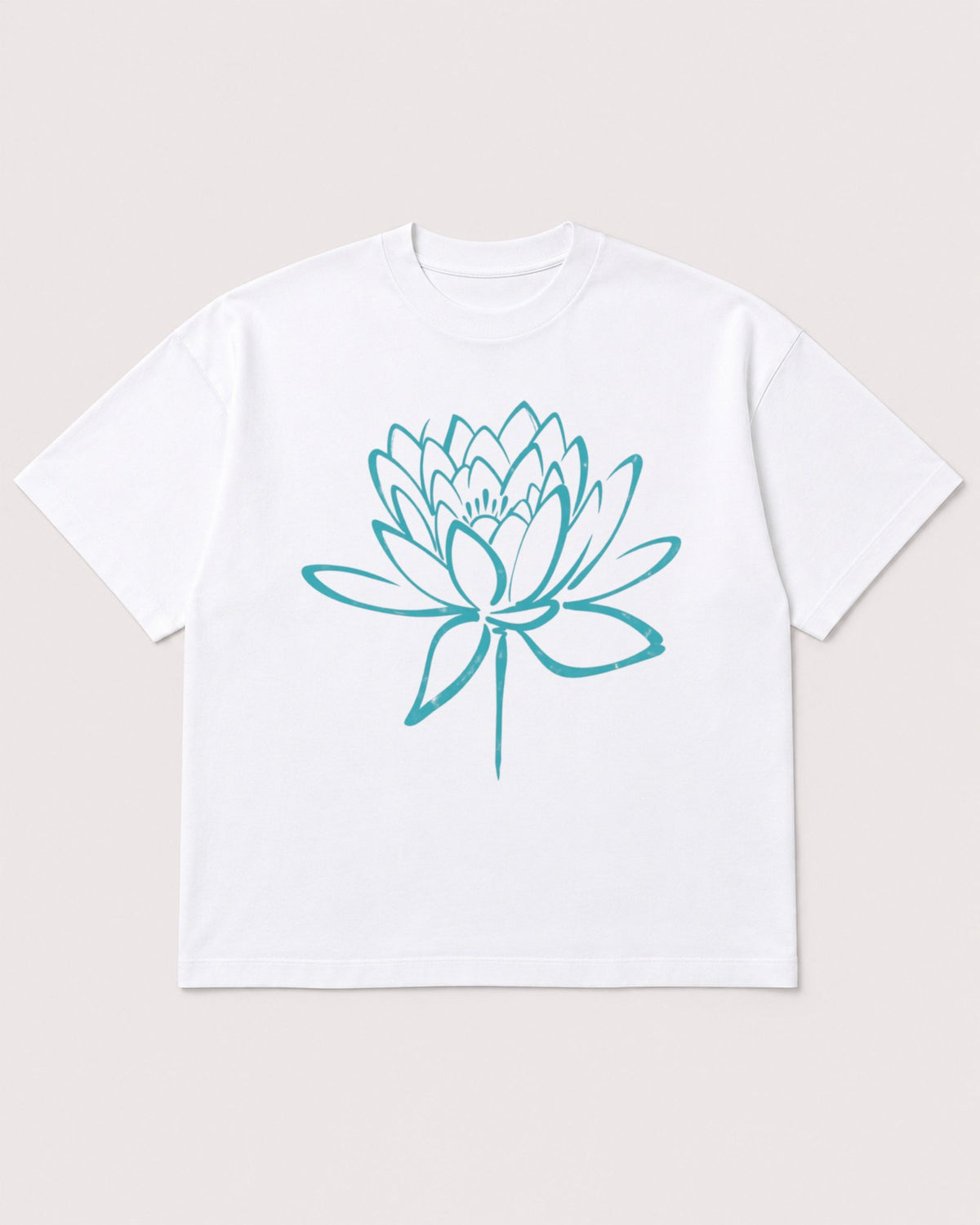 Mockup Boxy Heavyweight Tee White product
