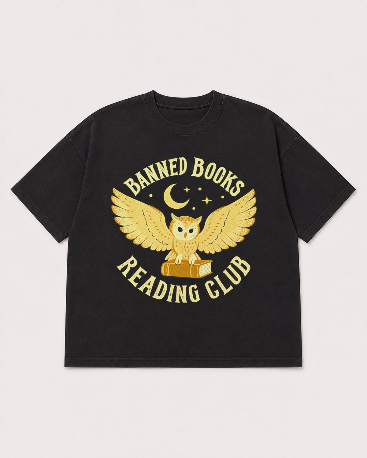 Mockup Boxy Heavyweight Tee Black product