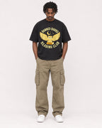 Mockup Boxy Heavyweight Tee Black male full-body 04