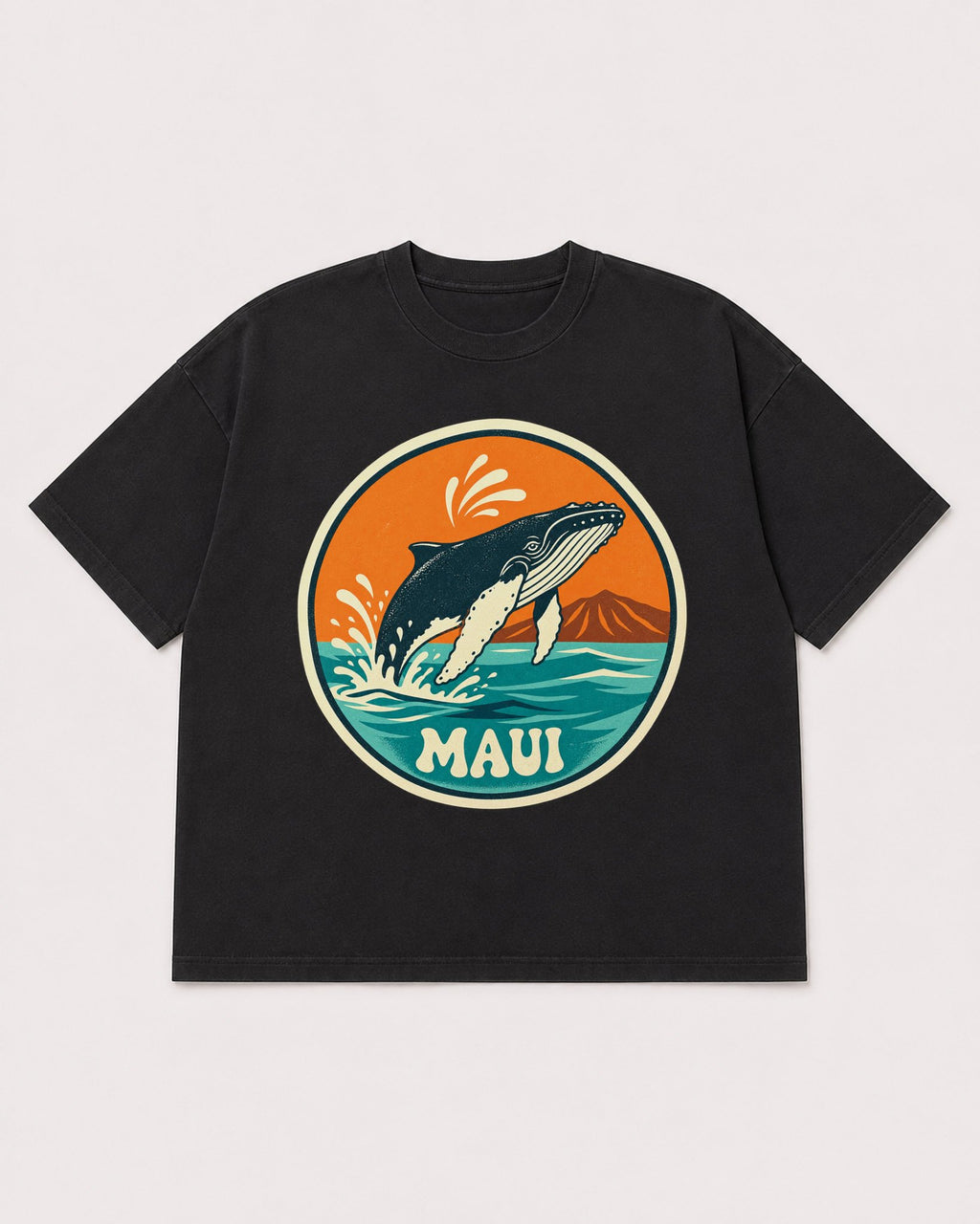 Mockup Boxy Heavyweight Tee Black product