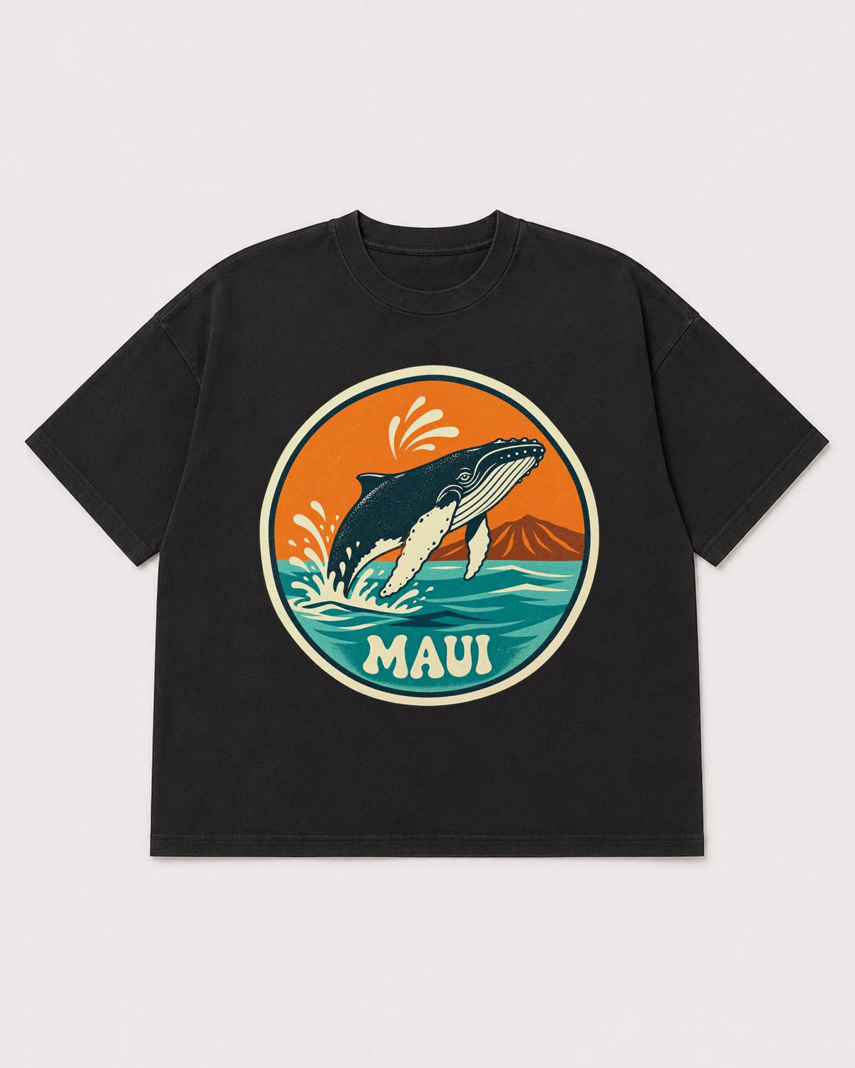 Mockup Boxy Heavyweight Tee Black product