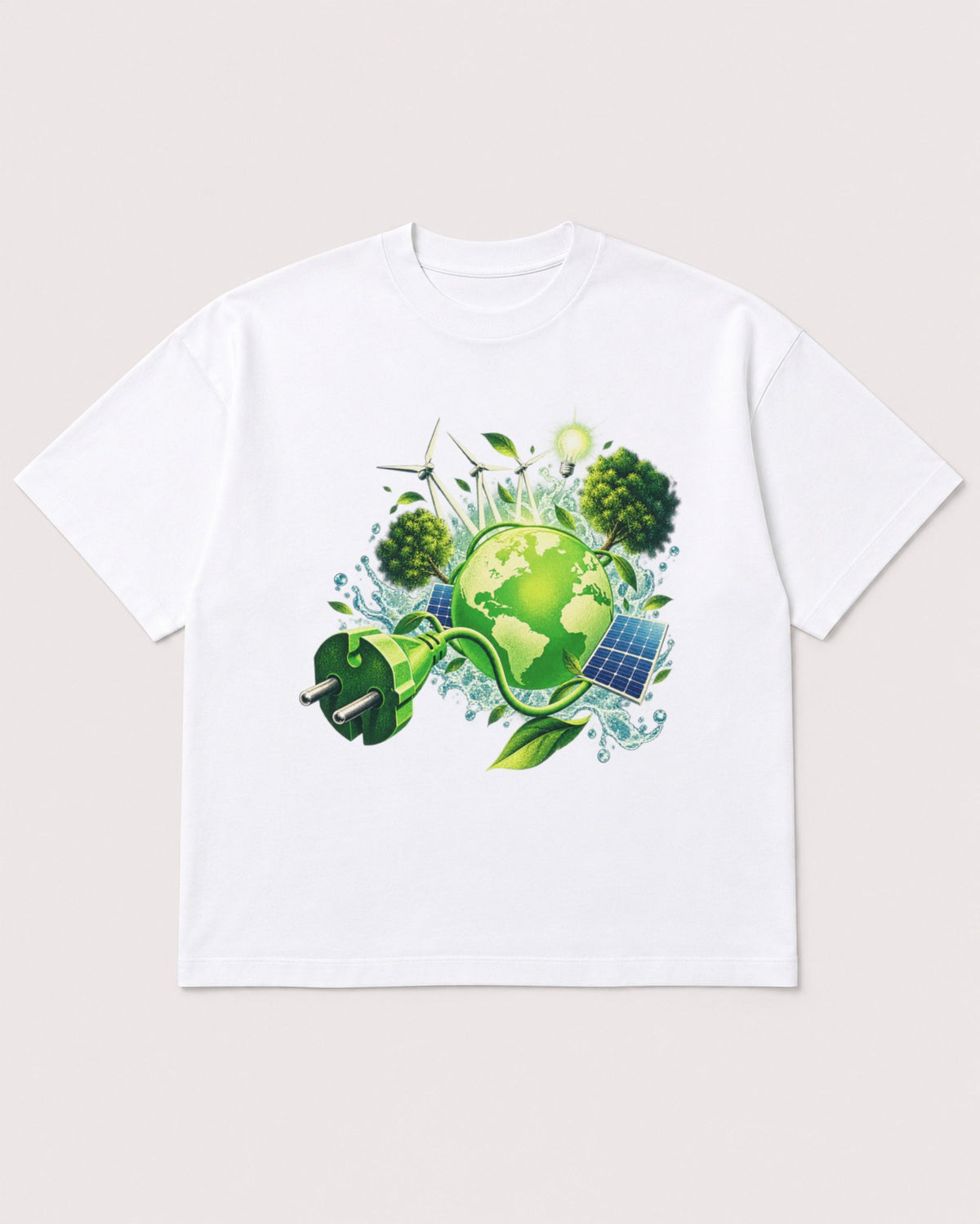 Mockup Boxy Heavyweight Tee White product
