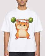Mockup Boxy Heavyweight Tee White male close-up 10