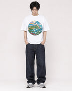 Mockup Boxy Heavyweight Tee White male full-body 11