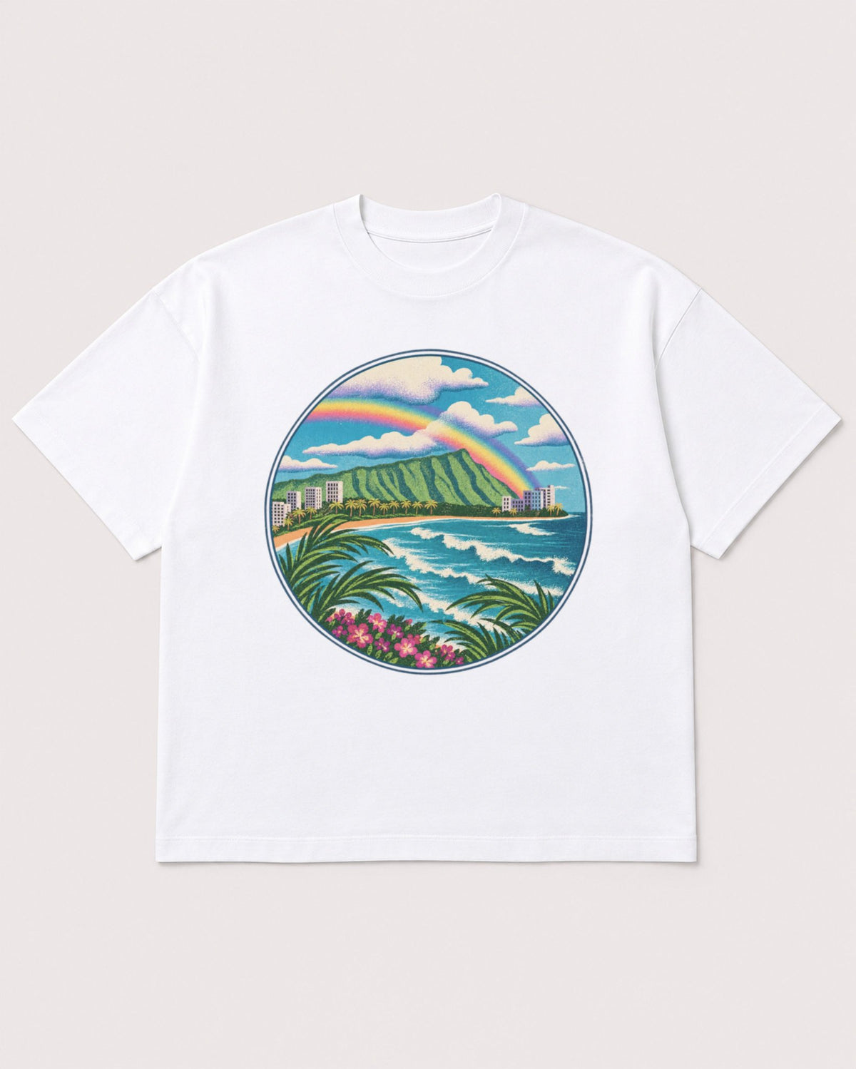 Mockup Boxy Heavyweight Tee White product