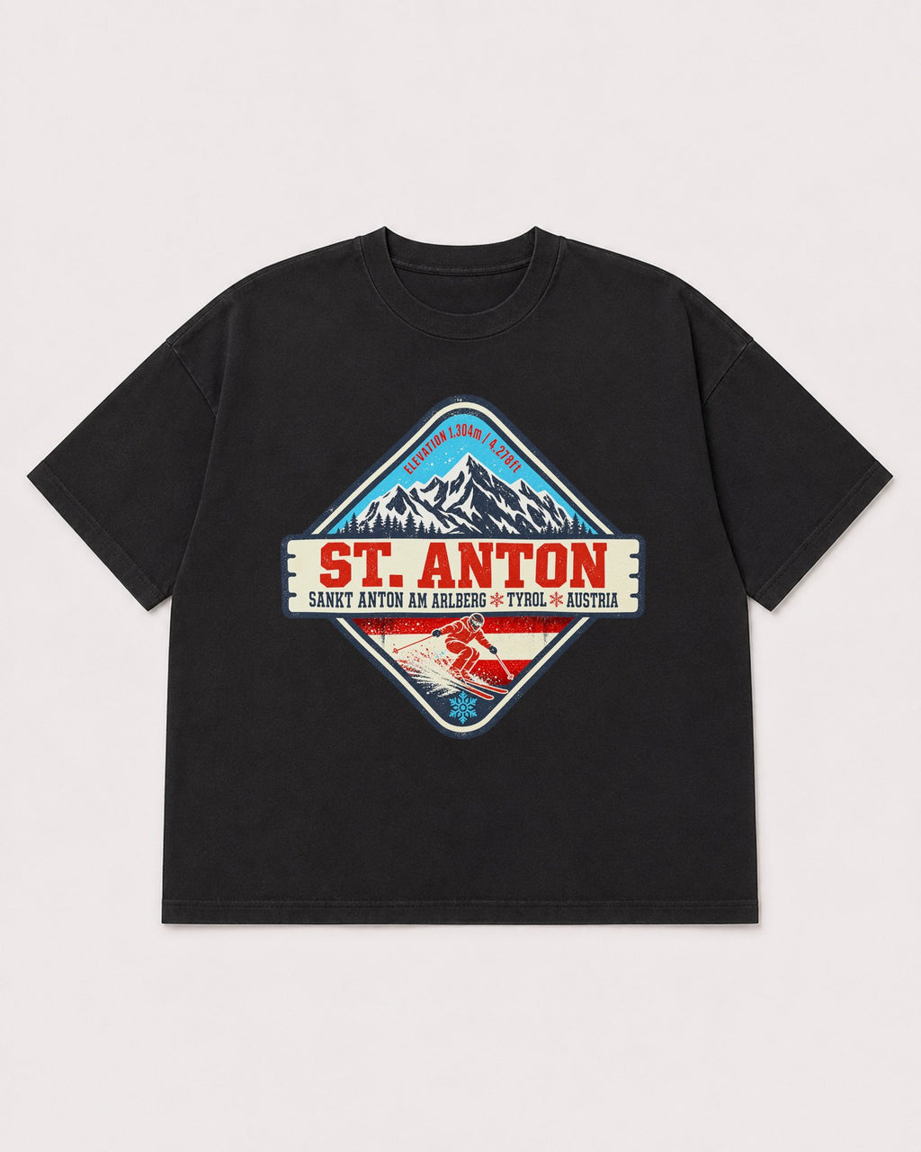Mockup Boxy Heavyweight Tee Black product