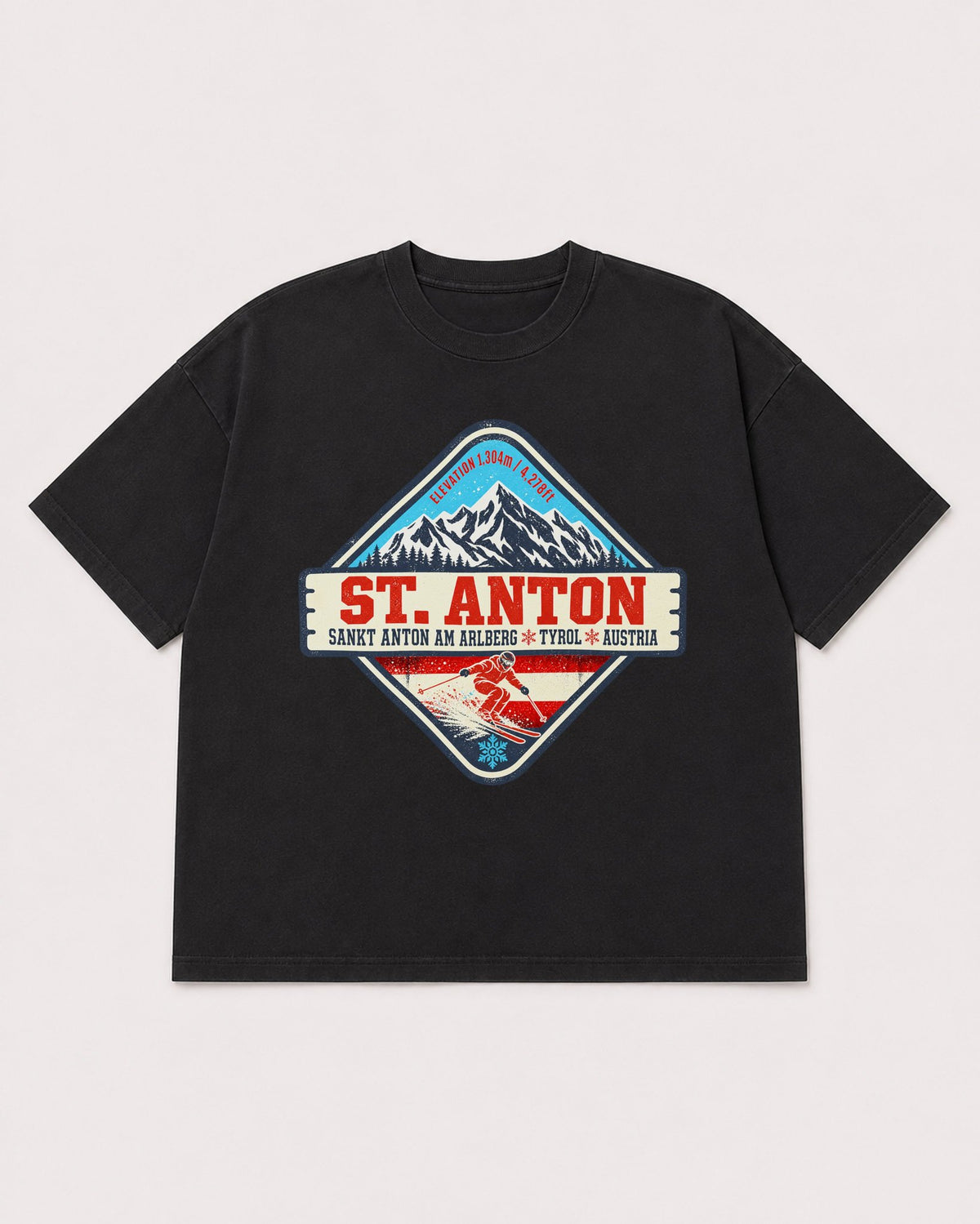 Mockup Boxy Heavyweight Tee Black product