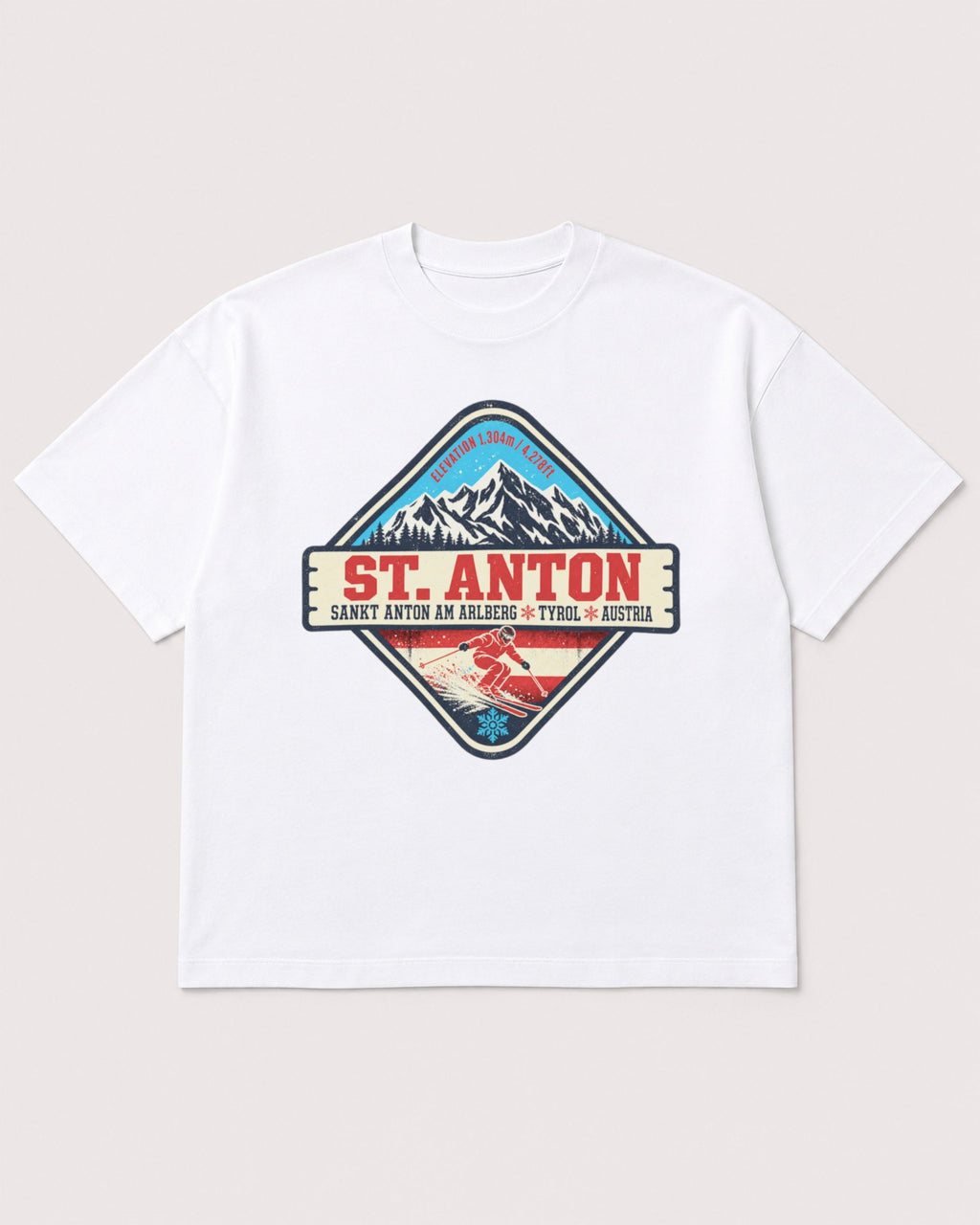 Mockup Boxy Heavyweight Tee White product