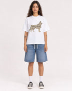 Mockup Boxy Heavyweight Tee White female full-body 06