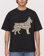 Mockup Boxy Heavyweight Tee Black male close-up 06