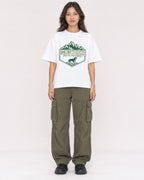 Mockup Boxy Heavyweight Tee White female full-body 02