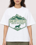 Mockup Boxy Heavyweight Tee White female close-up 02