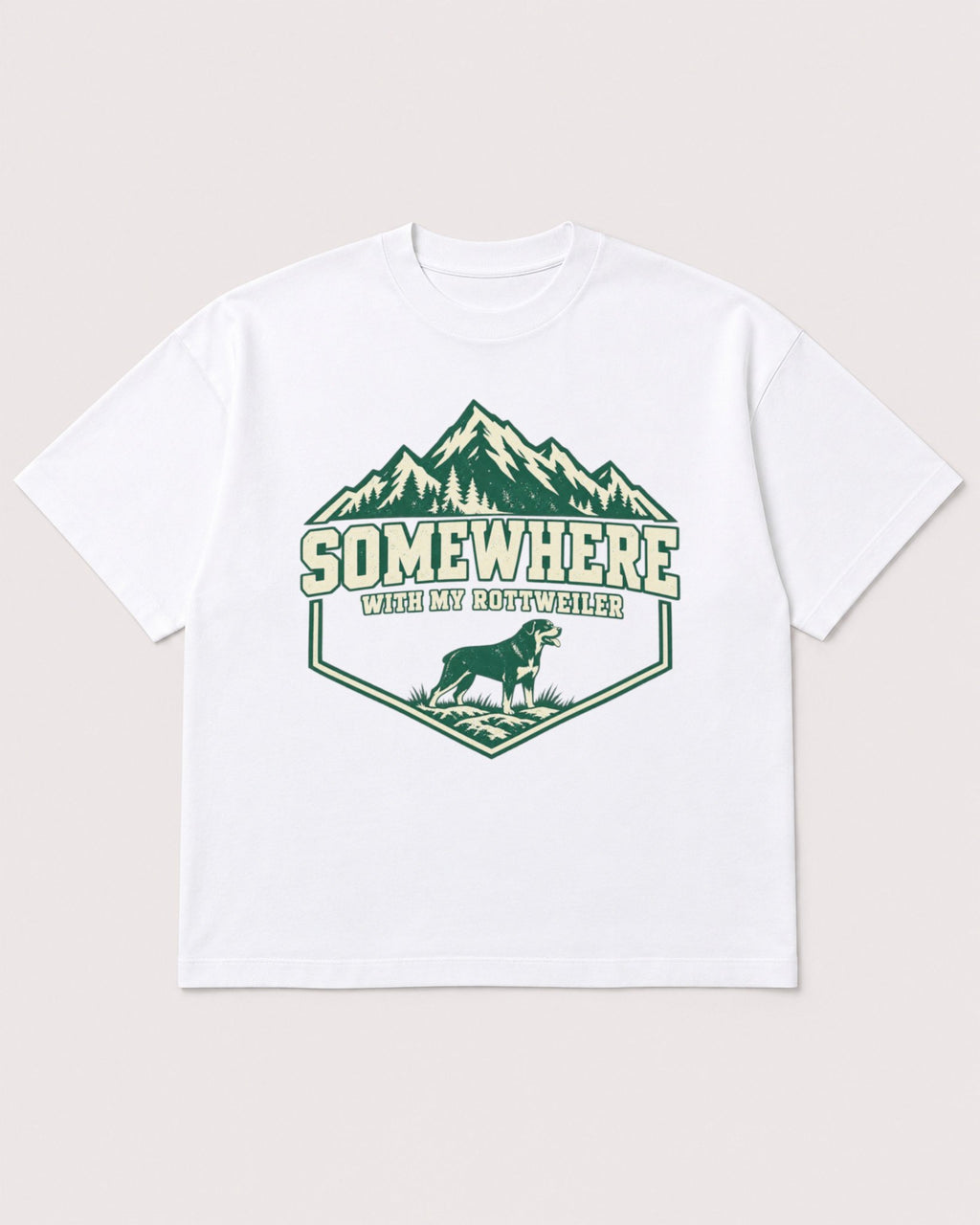 Mockup Boxy Heavyweight Tee White product