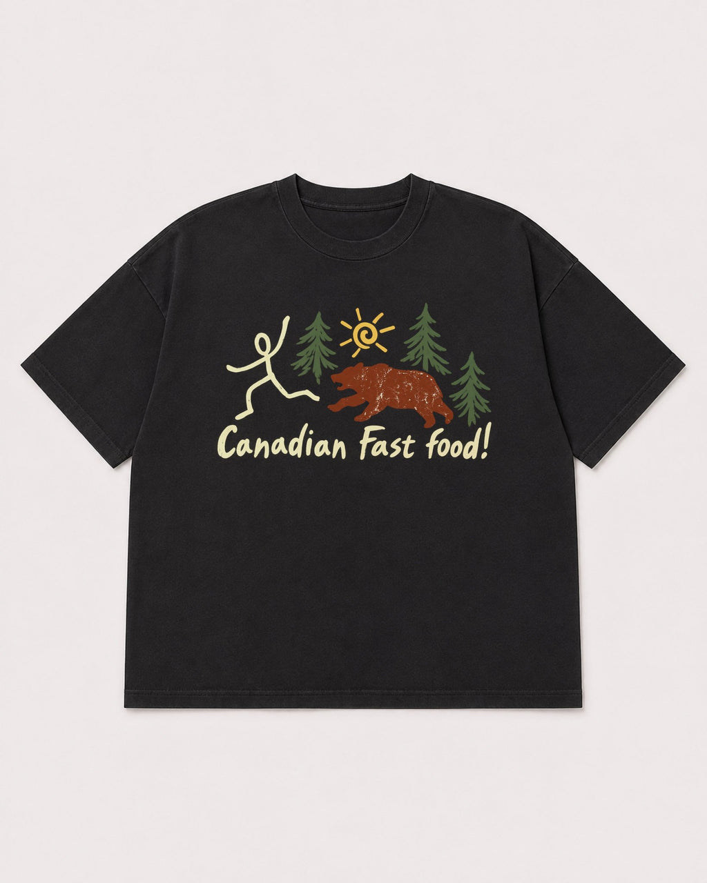 Mockup Boxy Heavyweight Tee Black product