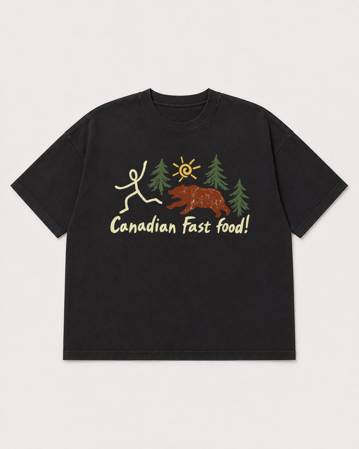 Mockup Boxy Heavyweight Tee Black product