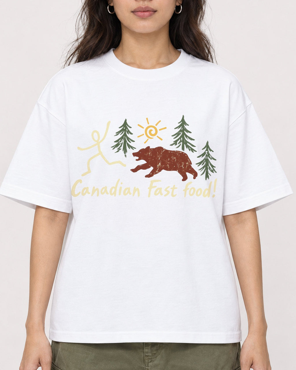 Mockup Boxy Heavyweight Tee White female close-up 02