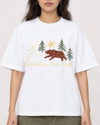 Mockup Boxy Heavyweight Tee White female close-up 02