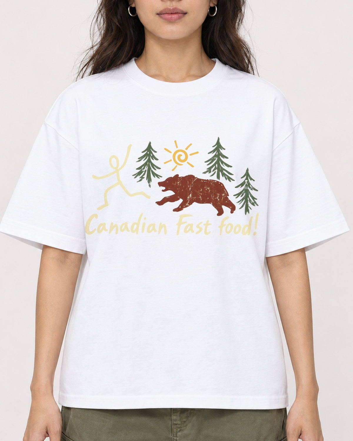 Mockup Boxy Heavyweight Tee White female close-up 02