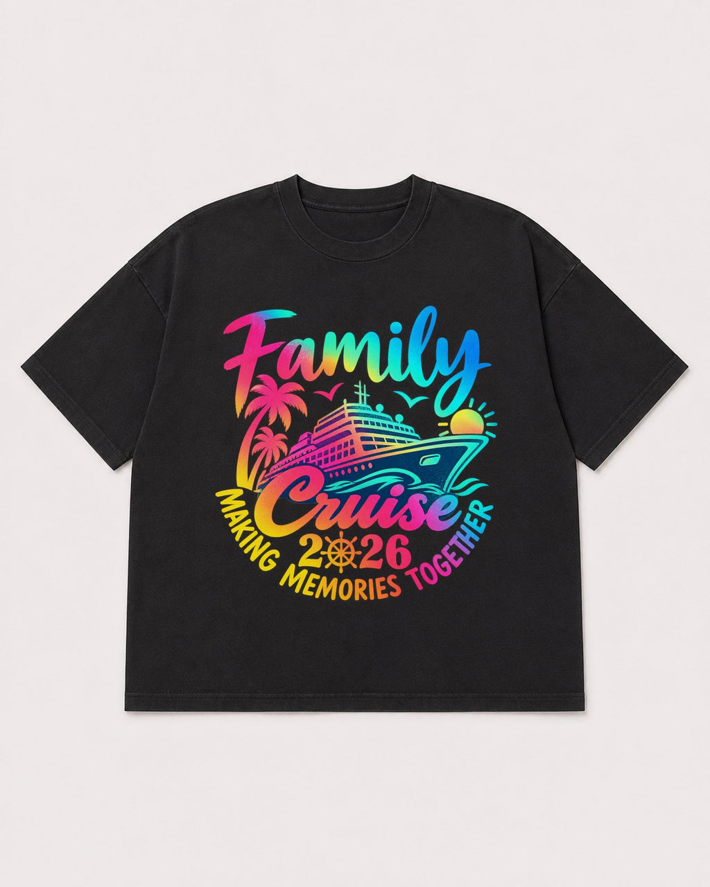Mockup Boxy Heavyweight Tee Black product